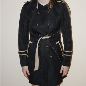 Black & Tan Trench Coat